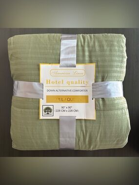 Full/Queen 100% Cotton Down Alternative Comforter -NIP